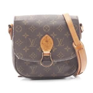 Louis Vuitton Saint Cloud Shoulder Bag Canvas Leather Monogram Brown